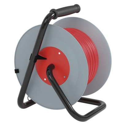 Ilginamojo kabelio ritė 25 m / 4 lizdai / juoda / PVC / 230 V / 2,5 mm2 