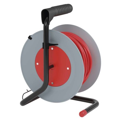 Ilginamojo kabelio ritė 15 m / 4 lizdai / juoda / PVC / 230 V / 1 mm2 