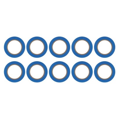 Izolační páska PVC 15mm / 10m modrá, 10 ks