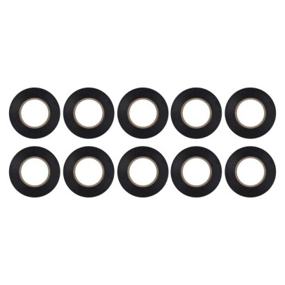 Izolační páska PVC 19mm / 20m černá, 10 ks