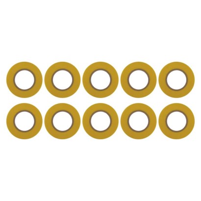 Izolační páska PVC 19mm / 20m žlutá, 10 ks
