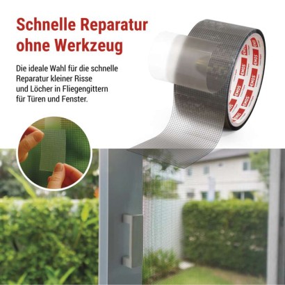 Reparaturband für Insektenschutzgitter 50 mm / 2 m, transparent