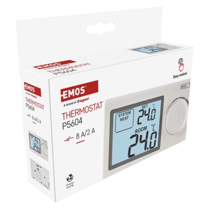 Raumthermostat P5604, manuell, verkabelt