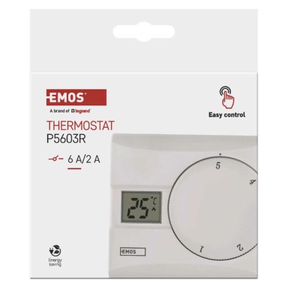 Raumthermostat P5603R, manuell, verkabelt