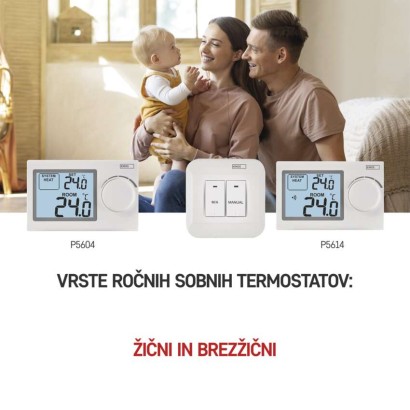 Sobni mehanski brezžični termostat P5614