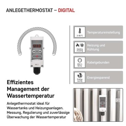 Anlege-Thermostat P5683, manuell