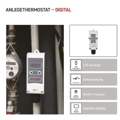 Anlege-Thermostat P5683, manuell