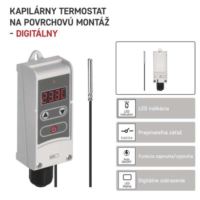 Príložný manuálny kapilárový termostat P5684