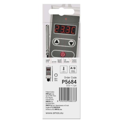 Anlege-Thermostat mit Fernfühler P5684, manuell
