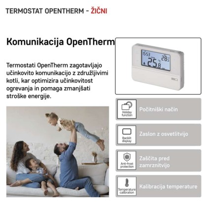Sobni žični OpenTherm termostat P5606OT s programiranjem