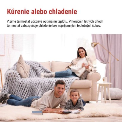 Izbový programovateľný drôtový OpenTherm termostat P56A02