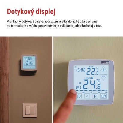 Izbový programovateľný drôtový OpenTherm termostat P56A02