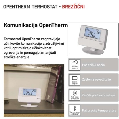 Sobni brezžični OpenTherm termostat P5616OT s programiranjem