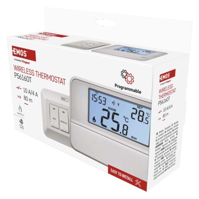 Sobni brezžični OpenTherm termostat P5616OT s programiranjem