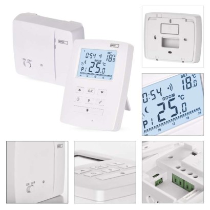 OpenTherm Raumthermostat P5611OT, programmierbar, kabellos