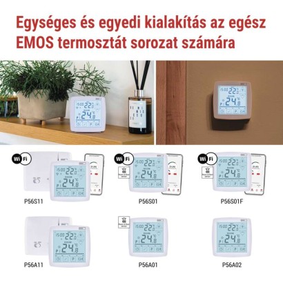 GoSmart Programozható vezeték nélküli szobatermosztát WiFi-vel P56S11 