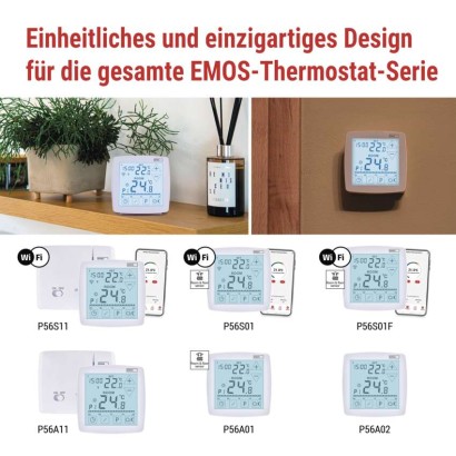 OpenTherm Raumthermostat P56A11, programmierbar, kabellos