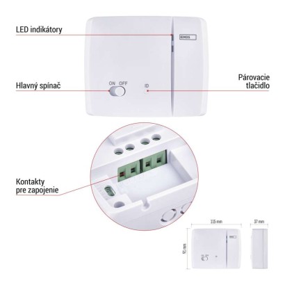 Izbový programovateľný bezdrôtový OpenTherm termostat P56A11
