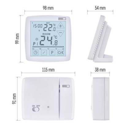 OpenTherm Raumthermostat P56A11, programmierbar, kabellos