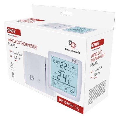 OpenTherm Raumthermostat P56A11, programmierbar, kabellos