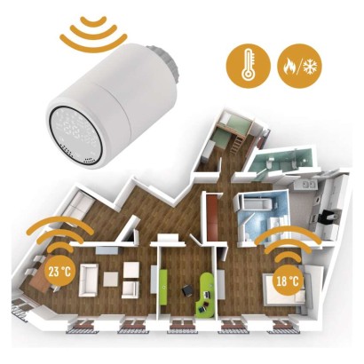Sada GoSmart: 3x digitální termostatická hlavice P5630S ZigBee