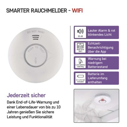 GoSmart Rauchmelder TS380C-HW mit WiFi