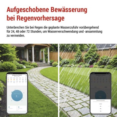 GoSmart Bewässerungsuhr, Bluetooth 5.0, 1 Weg