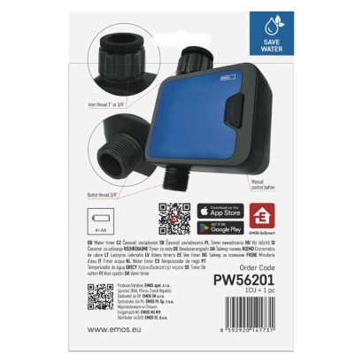 Časovnik za zalivanje GoSmart, Bluetooth 5.0, 1 izhod