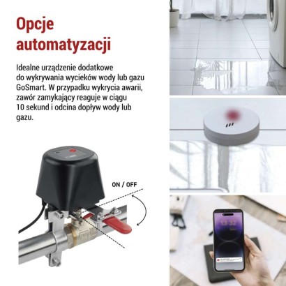 GoSmart Kontroler zaworu wody / gazu, silikonowy P5640S ZigBee