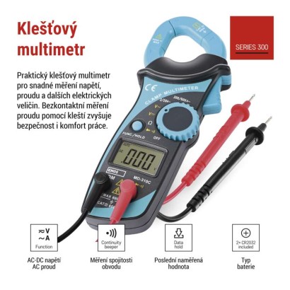 Klešťový multimetr MD-310C