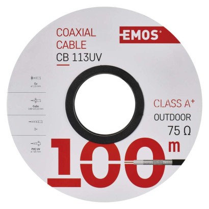 Koaxialkabel CB113UV, 100m