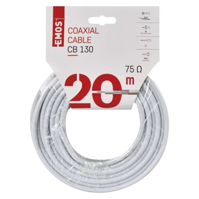 Koaxialkabel CB130, 20m
