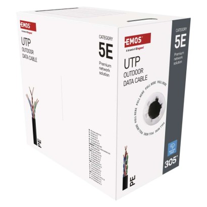 EMOS UTP kábel CAT 5E , outdoor, 305m