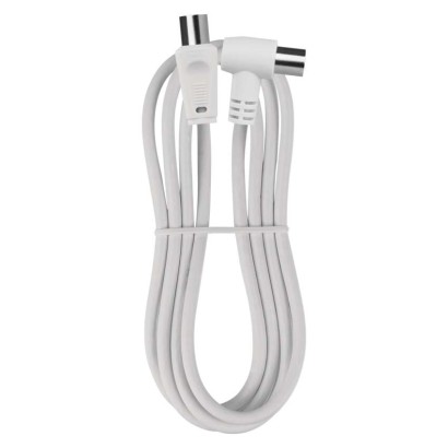Antennen-Koaxialkabel, geschirmt 1,25m – Winkelstecker