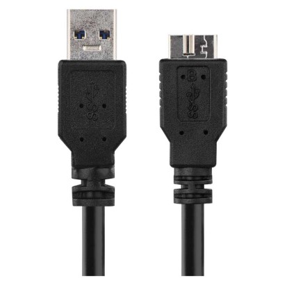 Įkrovimo ir prijungimo duomenų kabelis USB-A 3.0 / mikro B, 1 m, juodas