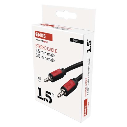 Kabelis 3,5 mm stereofoninis / kištukinis – 3,5 mm stereofoninis / kištukinis 1,5 m