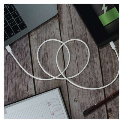 USB Kabel 2.0 C Stecker -  i16P Stecker 1m, weiss