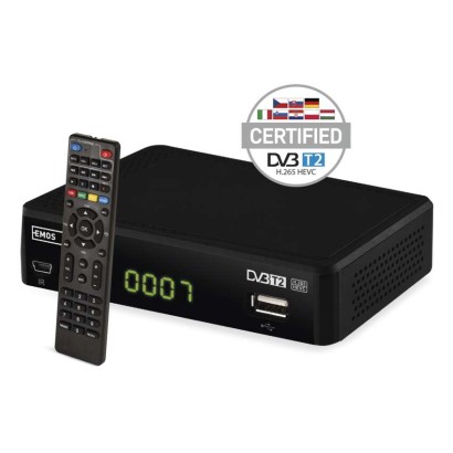 Dekoder DVB-T2 EMOS EM190-L HD
