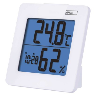 Digitales Thermometer mit Hygrometer, Funk-Sensor, Wecker, Datum E0114