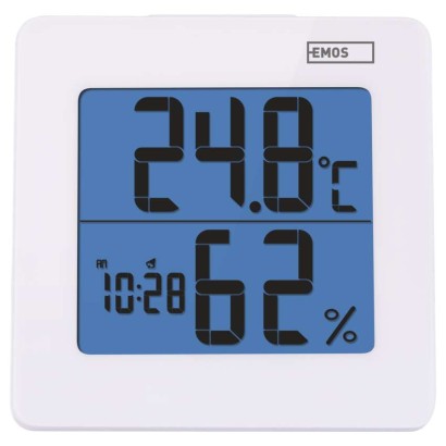 Digitales Thermometer mit Hygrometer, Funk-Sensor, Wecker, Datum E0114