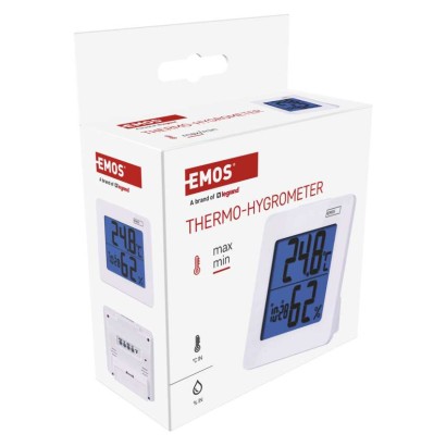 Digitales Thermometer mit Hygrometer, Funk-Sensor, Wecker, Datum E0114