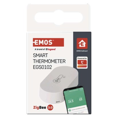GoSmart Digitální teploměr s vlhkoměrem, bezdrátové čidlo, ZigBee EGS0102 