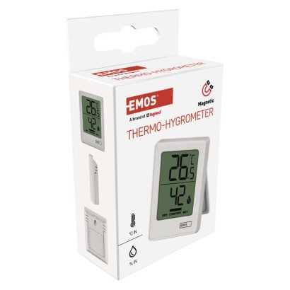 Digitální teploměr s vlhkoměrem, bezdrátové čidlo E0345