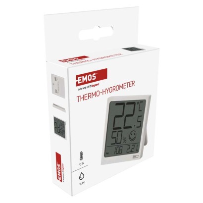 Digitales Thermometer mit Hygrometer, Funk-Sensor, Datum E0522