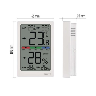 Digitales Innenraum-Thermometer mit Hygrometer E0558