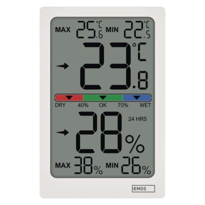 Digitales Innenraum-Thermometer mit Hygrometer E0558