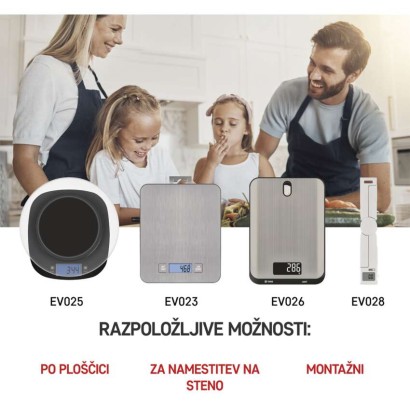 Digitální kuchyňská váha EV023, stříbrná