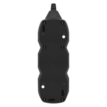 Prodlužovací kabel 5 m / 3 zásuvky / černý / PVC / 1 mm2