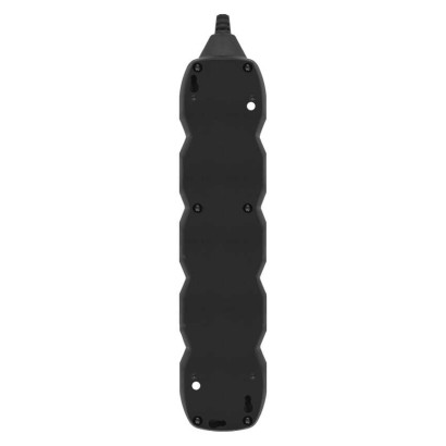 Przedłużacz 3 m / 5 gniazd / czarny / PVC / 1,5 mm2