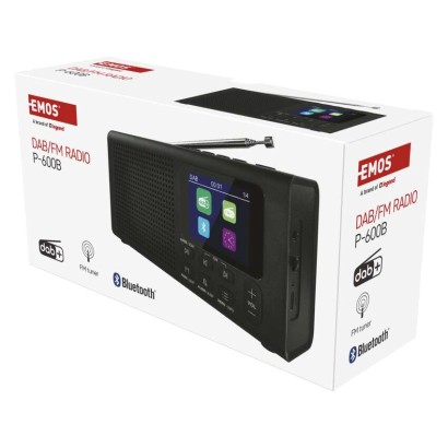 Tragbares Radio mit Bluetooth, DAB / DAB+ / FM, schwarz